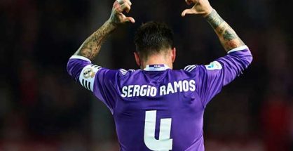 Sergio Ramos khoác áo thi đấu số 4